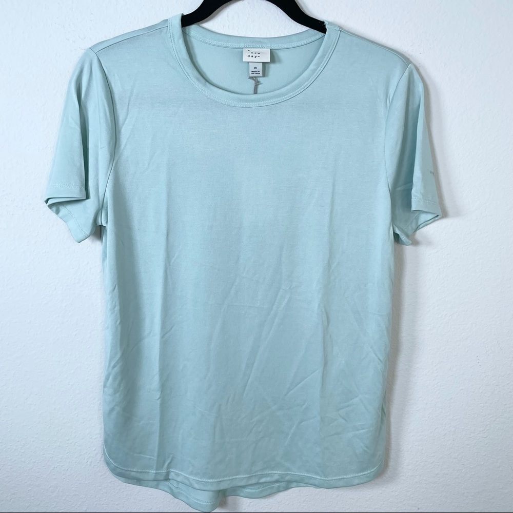 A New Day Blue Short Sleeve T-Shirt Sz Small